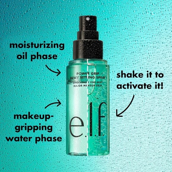 E.L.F. POWER GRIP DEWY SETTING SPRAY, FINE MIST 2.7 FL OZ - Picture 2 of 9